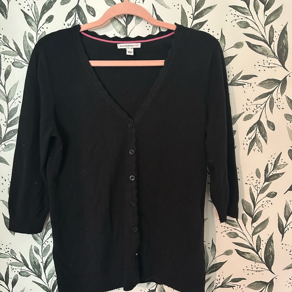 Isaac Mizrahi Black Women's Cardigan